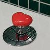 Heart Shape Toilet Presser Love Toilet Press Button Bathroom Water Tank Push Switch Toil
