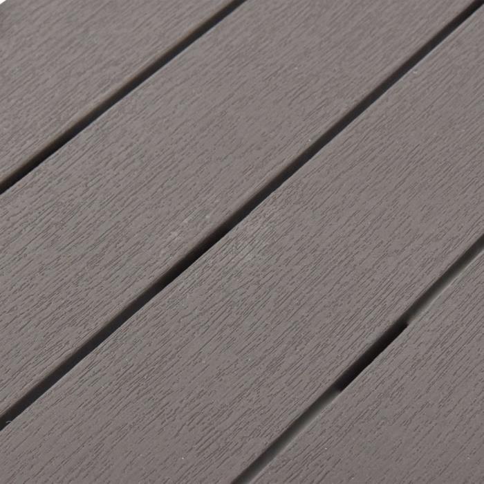 Banc de jardin - vidaXL - Moka - Plastique - 60x38,5x45 cm - Résistant aux intempéries