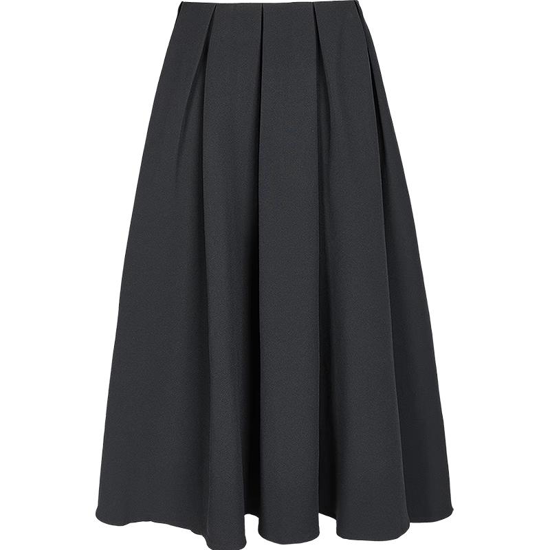 JNBY 2025 Winter Pleated A-Line Midi Skirt XS
