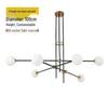 Modern Minimalist Multi-head LED Glass Ball Pendant Light for Bedroom, Dining, or Living Room