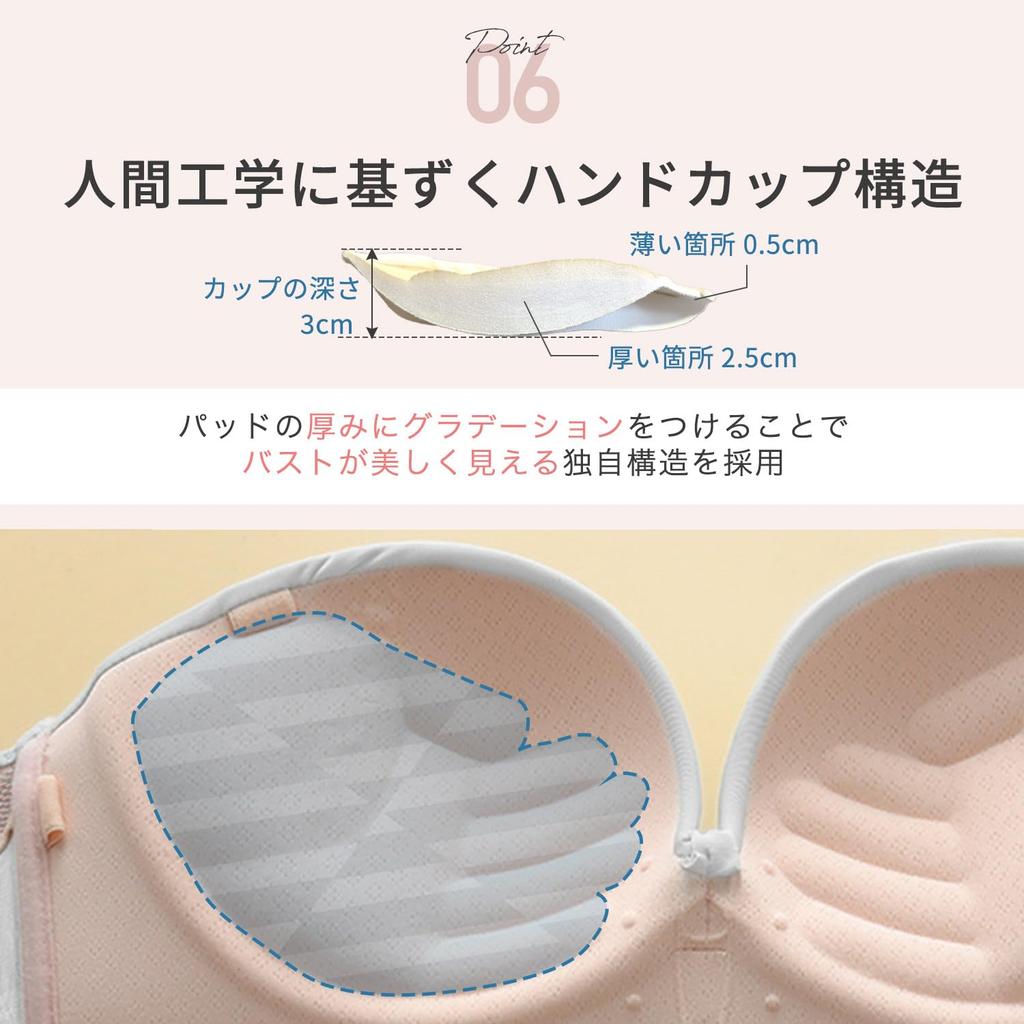 Strapless Tube Stays in High Armpit Fat Princess Bra [TEEN KEEP] Bra, Top, Seamless, Place, Armpits, Correction, Underwear, Women's, Non-Wired Bra,