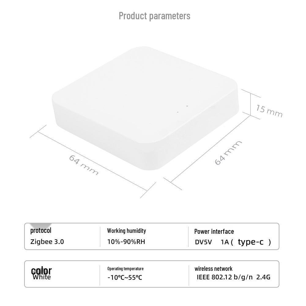 Tuya Zigbee Hub Smart Gateway with Bluetooth, Voice Control via Alexa & Google Home