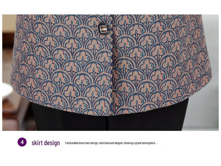 Plus Size Cardigan Jacket for Women 70-80: Spring/Autumn Outerwear for Middle-Aged & Elderly