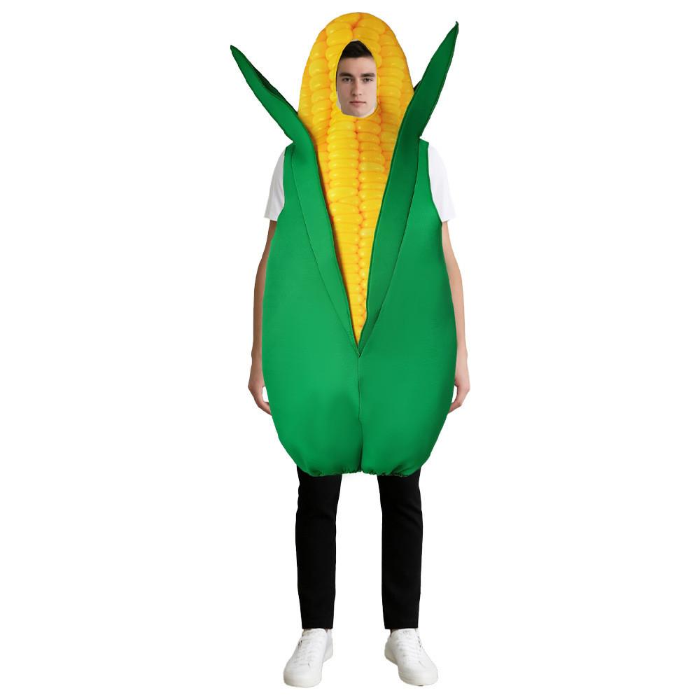 Corn Costumes Vegetable Cosplay Party For Halloween Stage Performance Dress Up