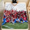 FC Heidenheim, vzorovaná flanelová deka, Vysoká kvalita, Pohodlná pro všechna roční období, Domácí dekorace, Teplo a pohodlí, Ideální pro dárky.