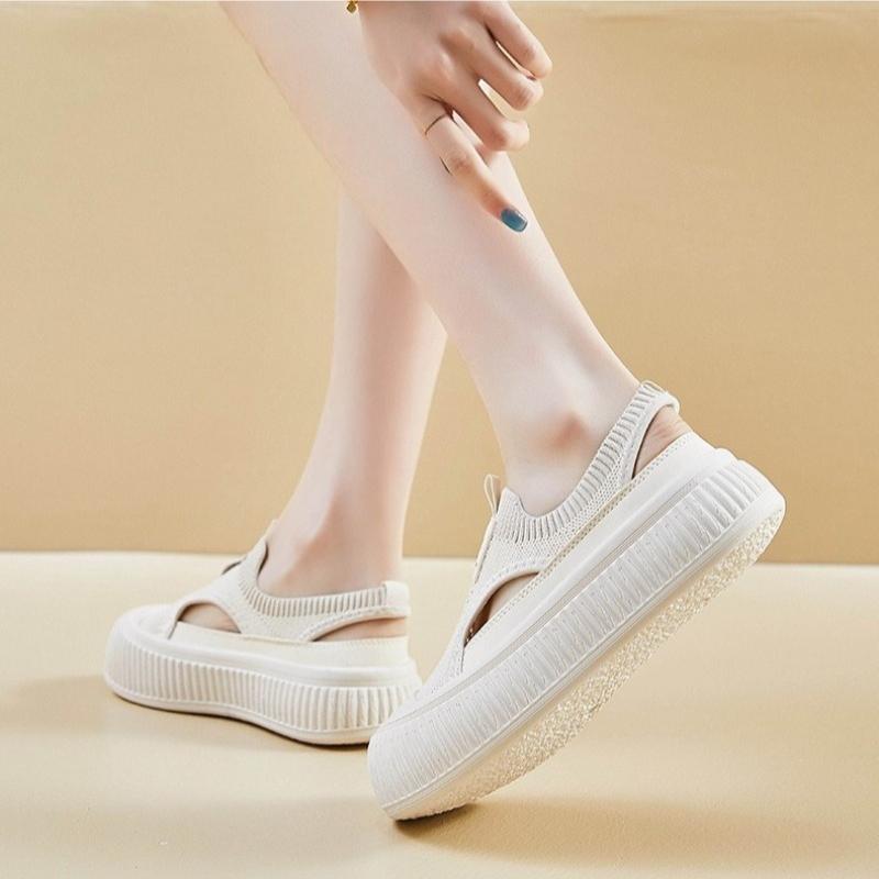 Fashion 2025 Summer New Korean Version Cloth Shoes for  Female Students Height Increasing Mesh Breathable Board Women Shoes Casual Shoes