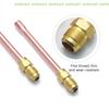 [C]45 Degree SAE 1/4" 3/8" 1/2" 5/8" 3/4" Flare Connector With Copper Tube Brass Pipe Fitting Connector Adapeter