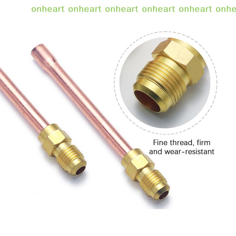 [C]45 Degree SAE 1/4" 3/8" 1/2" 5/8" 3/4" Flare Connector With Copper Tube Brass Pipe Fitting Connector Adapeter