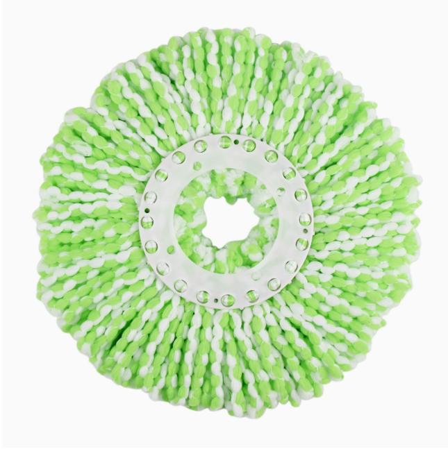 

Утолщенная и вращающаяся насадка из ультратонкого волокна для швабры для домашнего использования - 16 см, универсальные аксессуары для швабры, простая установка зелёный