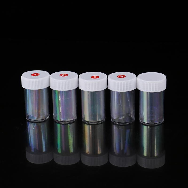 Nail Art Aurora Ice Cube Cellophane Large Colorful Transfer Paper Laser Sticker