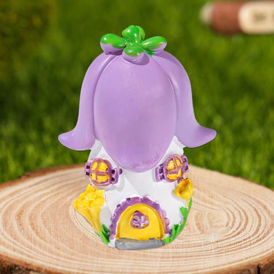 Mini domeček stolní ozdoba 3D malý roztomilý pryskyřičný výrobek dárky pohádková zahrada houbová chaloupka stolní dekorace miniaturní zahradní doplňky