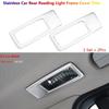 Stainless Car Interior Rear Roof Reading Light Panel Cover Trims For BMW X5 E70