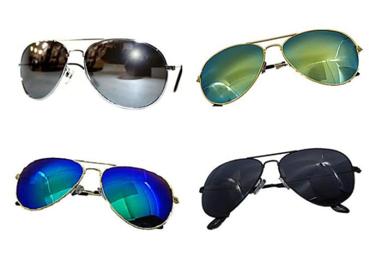 [Karokak] Teardrop Sunglasses with Mirror Lenses - Popular, UV Protection, Oceans Sense Style, Stylish, Unisex, for Men and Women, Driving, Sports,