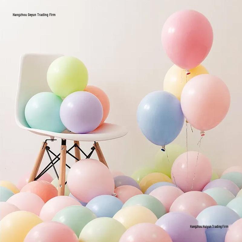 Macaron Colorful Mix Dopamine Thickened Balloons for Children's First Birthday Decoration