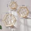 3PCS Iron Shelf Plant Stand Bookshelf Living Room Display Shelf Wall Organizer Storage Rack Display Cabinet Home Furniture