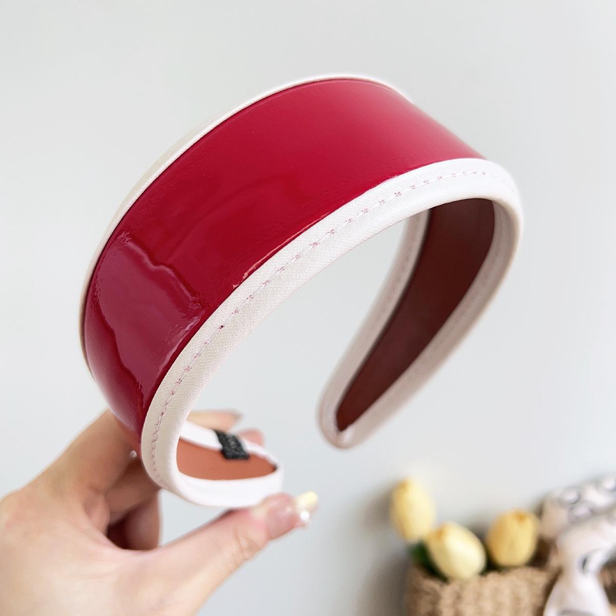 

Женский Девушки Искусственная Кожа Широкая Повязка На Голову Аксессуары для Волос Украшения для Волос