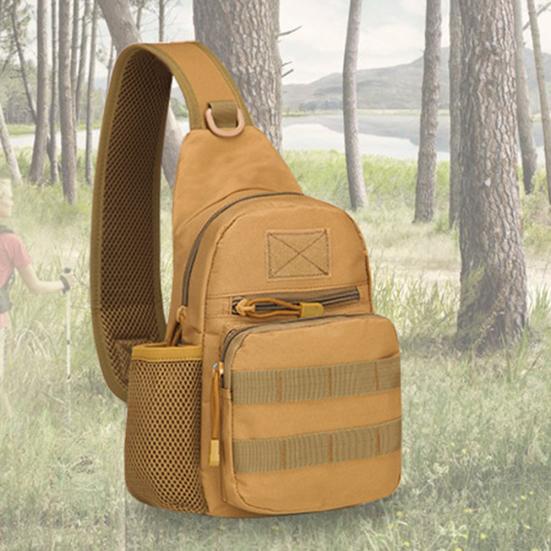 Men Camouflage Military Tactical Pack Hiking Cycling Shoulder Bottle Chest Bag