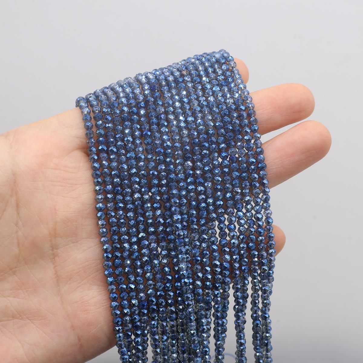 

2-ниточные бусины из шпинели 3 мм, граненые натуральные камни, свободные бусины-разделители для изготовления ювелирных изделий, ожерелий, браслетов, аксессуаров, длина бусинок 38 см 2Strand/3mm