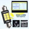 2-10 PCS 600LM Super Bright C5W LED Bulbs CANBUS Festoon 31/36/39/41MM 12V 3030-6SMD 6500K White Car Interior Dome Trunk Lights