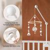 Crib Decoration Mobile Hanger Wooden Stand Assembly Arm Bracket Baby Mobile Claw Mobile Frame Holder Music Mobile Hanger