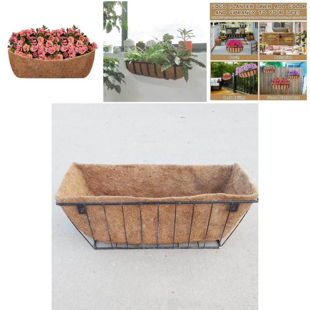Modern Minimalist Plant Pot With Natural Coconut Coir Material For Home Gardening Decor