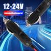 12V To 24V Car Cigarette Lighter Plug Male Head with Indicator Light Vehicle Electrical Cigarette Lighter Plug Charger Adapter