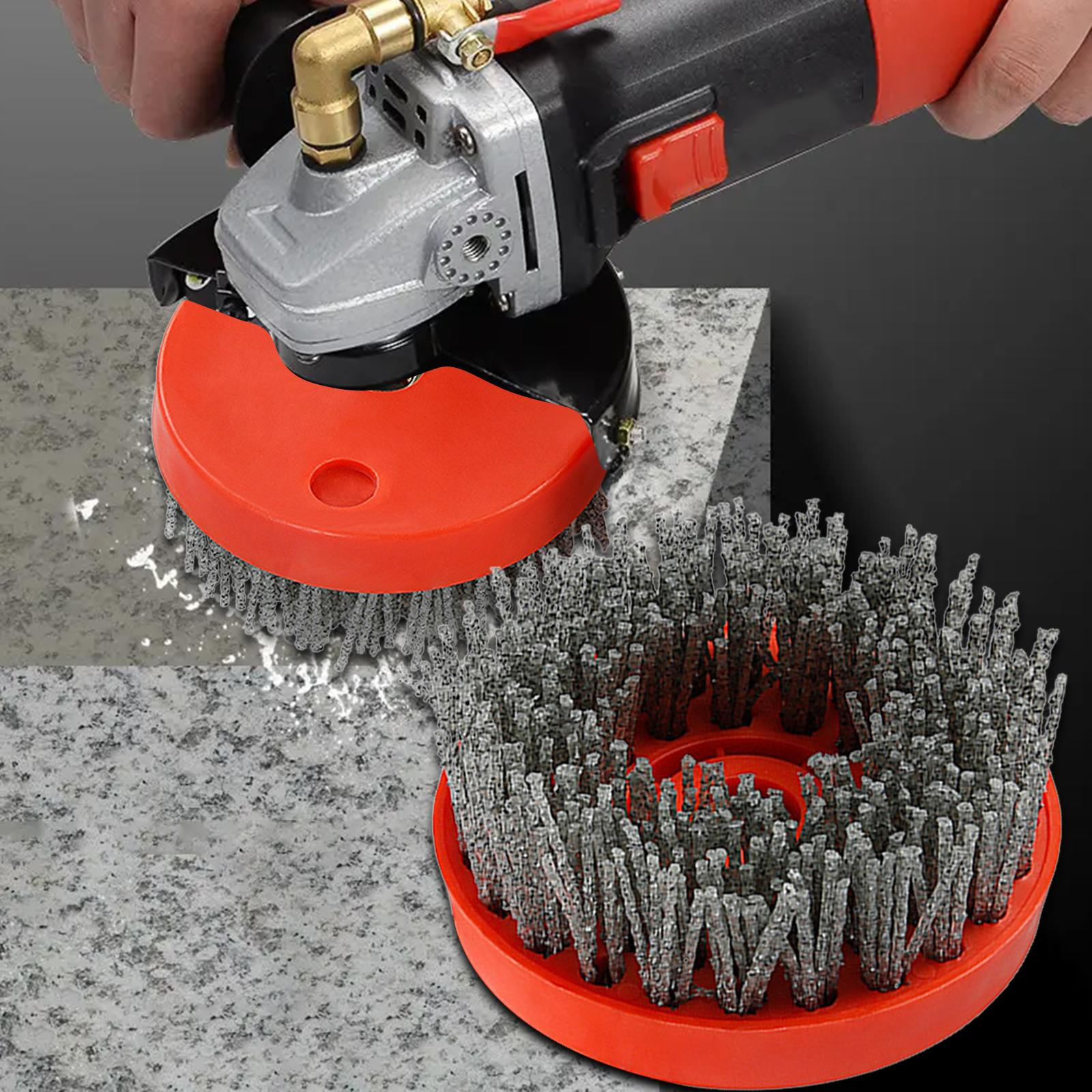 

Аксессуары для абразивной полировальной щетки 110 мм, круглая резьба M14 для замены античной отделки Grit 46