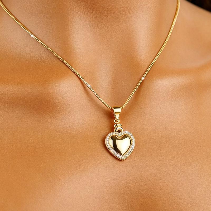 Single pendant, popular light luxury fashion love necklace, women's high-end jewelry accessories necklace