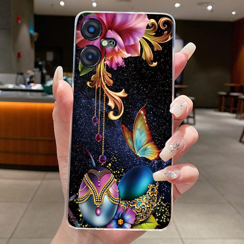 Casing For Tecno Pova Neo 3 Case LH6n Silicone Aesthetic Fashion Cute Cat Back Cover Techno Pova Neo 3 Transparent Phone Case
