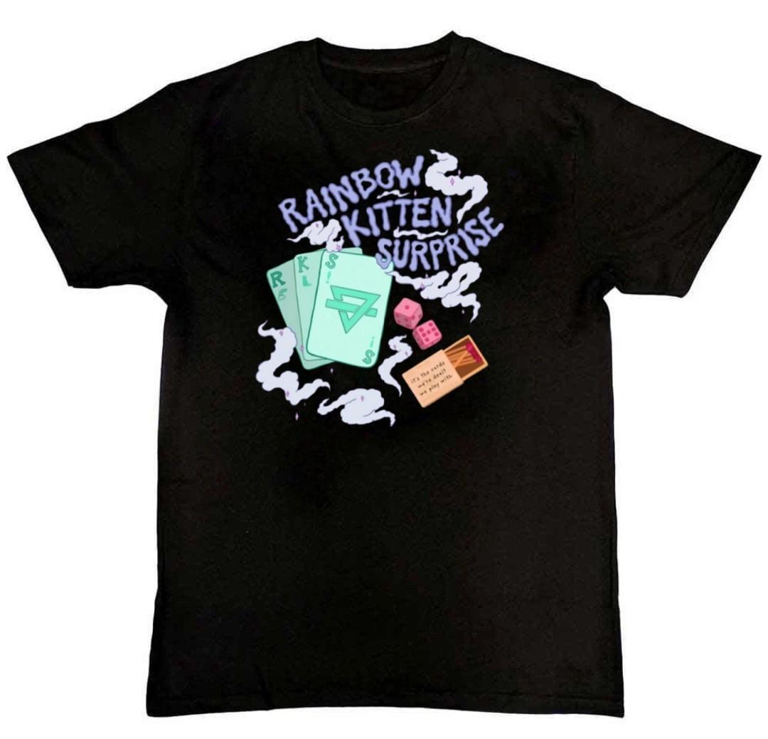 Rainbow kitten surprise Graphic Print Mens T-Shirt XL
