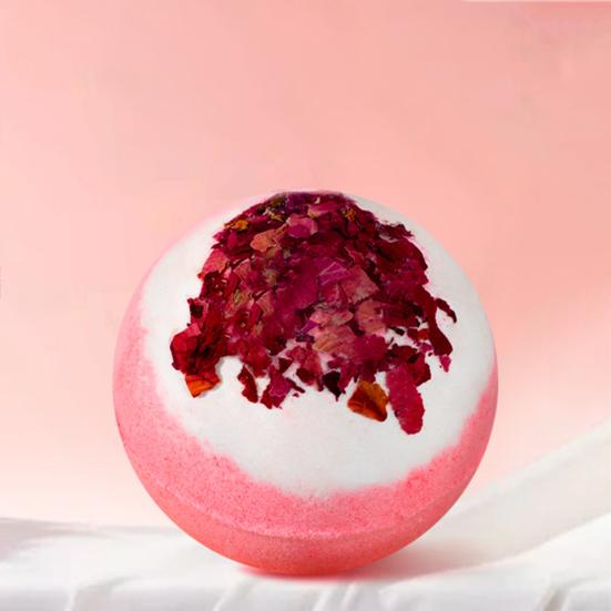 100G Salt Bath Bombs Plants Extract Essential Oils Handmade Fizzies Ball Dry Skin Moisturizing Aromatherapy Shower Ball Women Spa