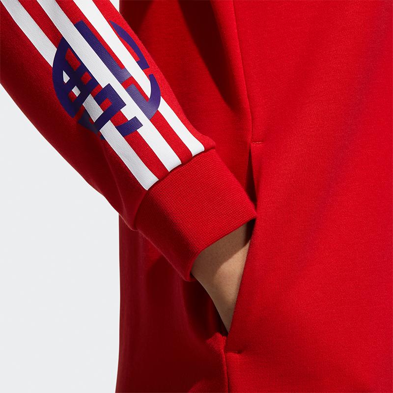 adidas Φόρεμα Φούτερ Cny Με Αθλητικό Σχέδιο Γυναικείο Φόρεμα Κόκκινο GQ8842