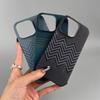 Kevlar Magnetic Case for iPhone 17 Pro Max - Sunset Mountains Design, Thin, Lightweight, Anti-drop