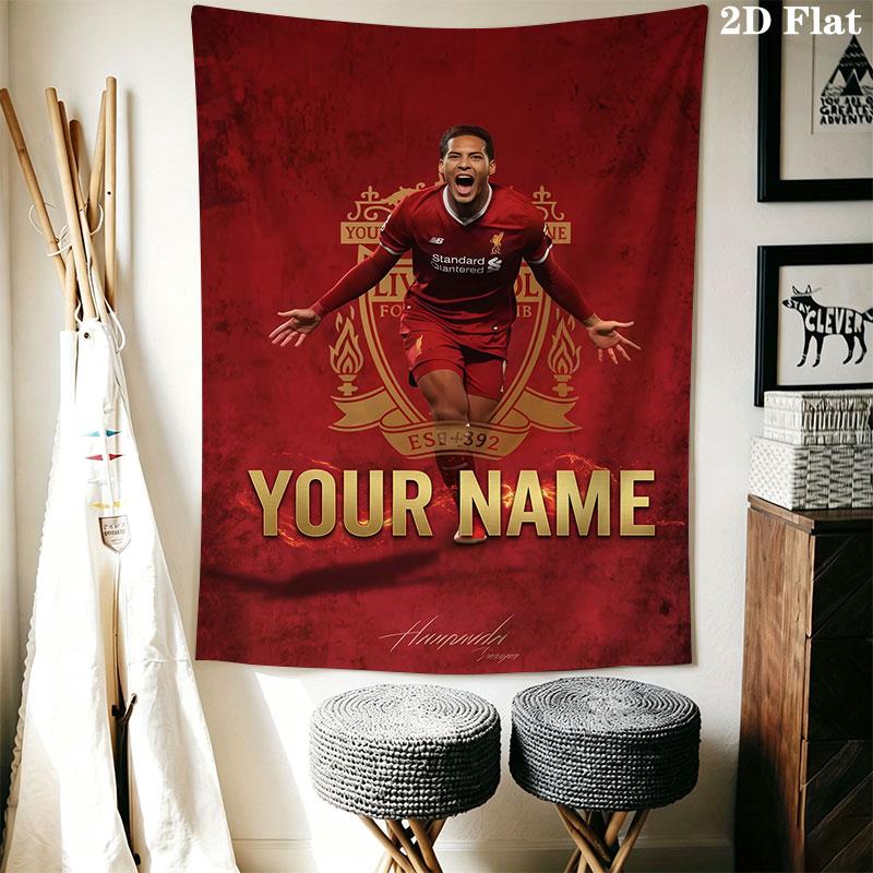 Custom Lfc Wall Hanging Printed Fabric Blanket Decorative Tapestries for Bedroom Living Room Home Decor