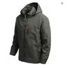 Windbreaker Men Tactical Jacket Waterproof Outdoor Hooded Coat Sports Military European Size 5XL Field Climbing Thin Outwear