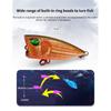 5 Pcs Floating Lures Popper Baits Topwater Fishing Lures Plastic Hardbait