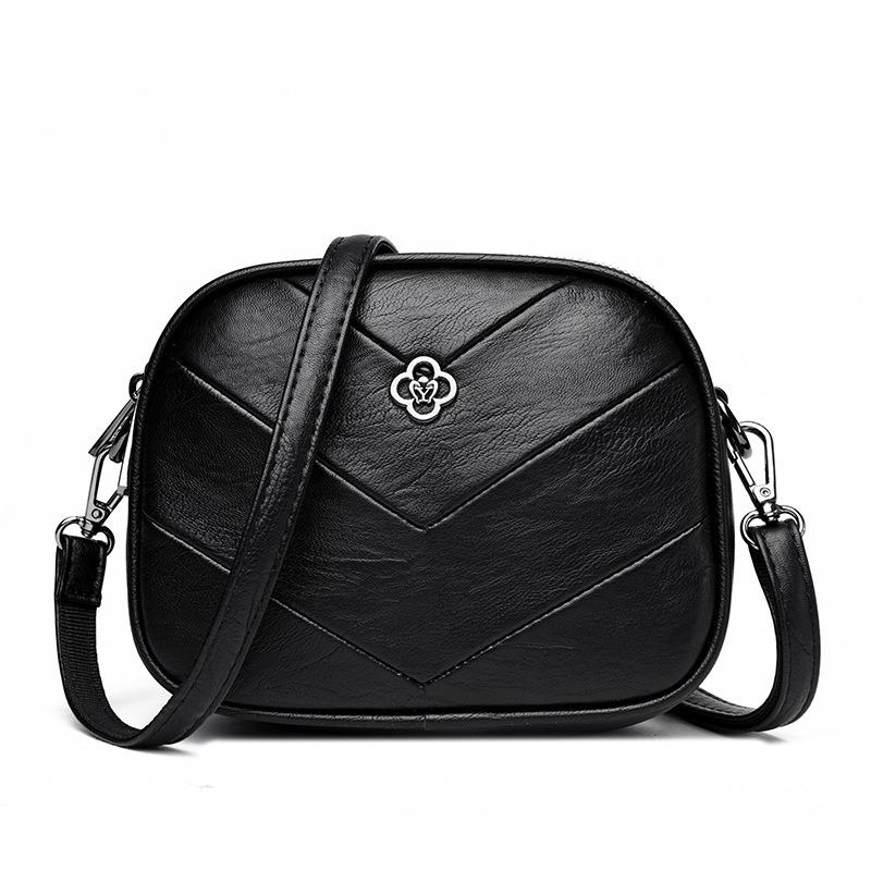 Women's bag summer new small round bag women's fashion simple shoulder bag temperament commuter crossbody bag