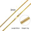 Damen Herren Ketten Halsketten Edelstahl Flache Schlangenglied Gliederketten 24" Breite 3mm 4mm 6mm