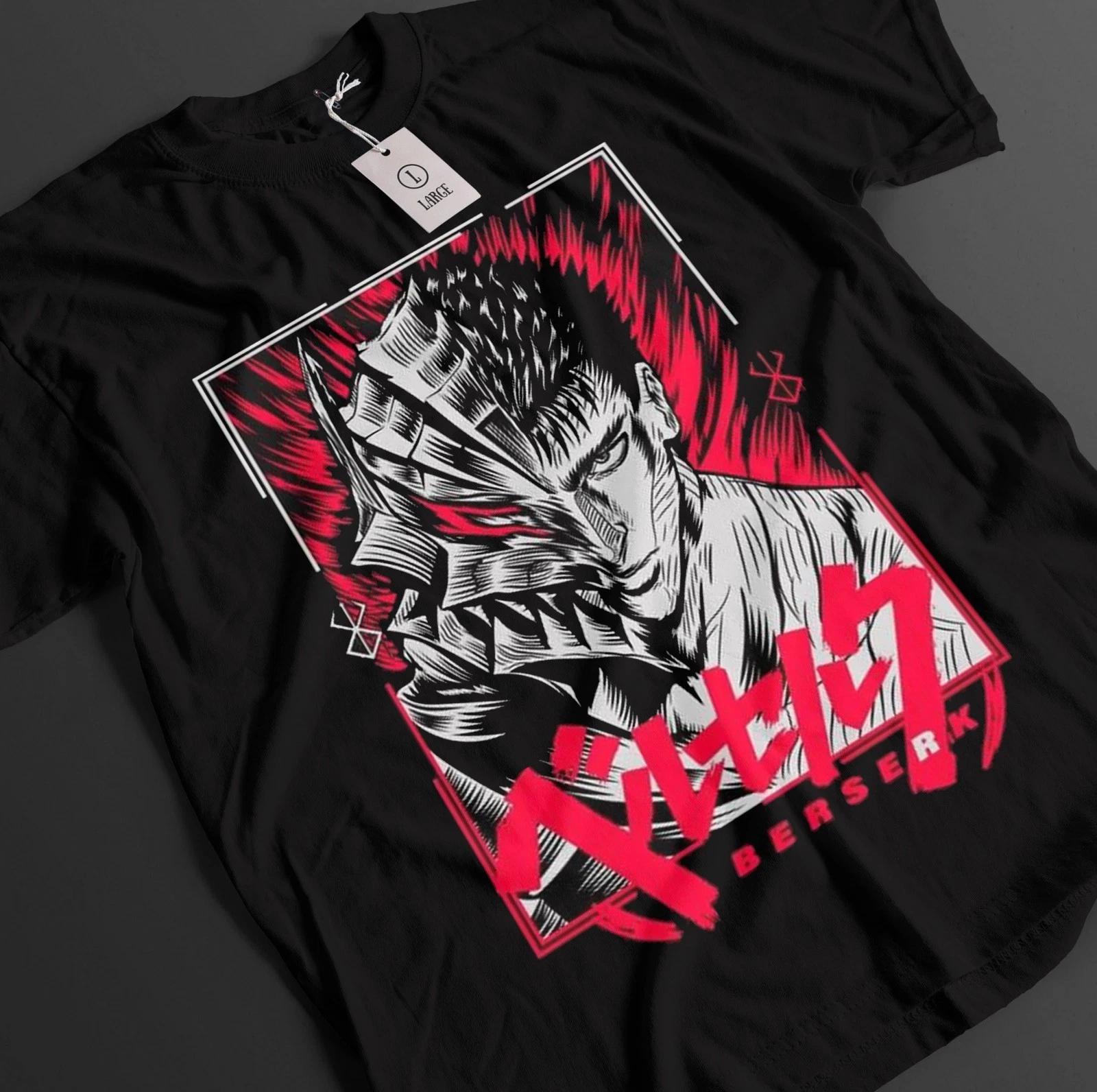 Berserk Shirt Guts T-Shirt Casca T-Shirt Griffith Top Krieger Anime Unisex T-Shirt XXXL