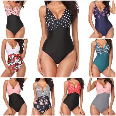 Skinny Farebne Zladené Jednodielne Bikiny Plavky Dámske Monokiny Kúpacie Kostýmy Body Plus Size Plavky Plážové Plavky Pre Ženy