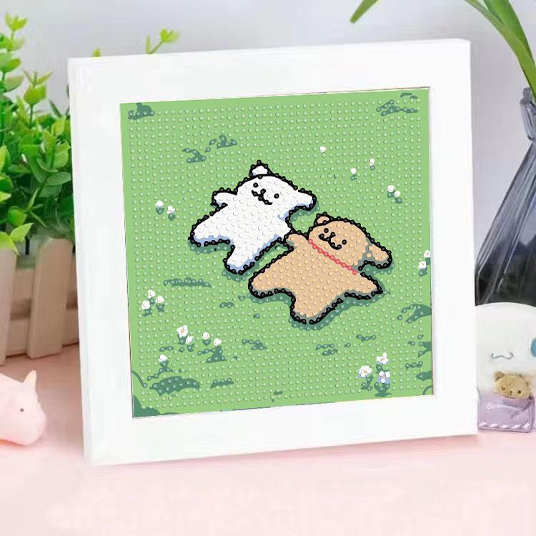 Diamond Painting Diy Children'S Handmade Sticker Lines Puppy Cartoon Decoration Sticker Painting
