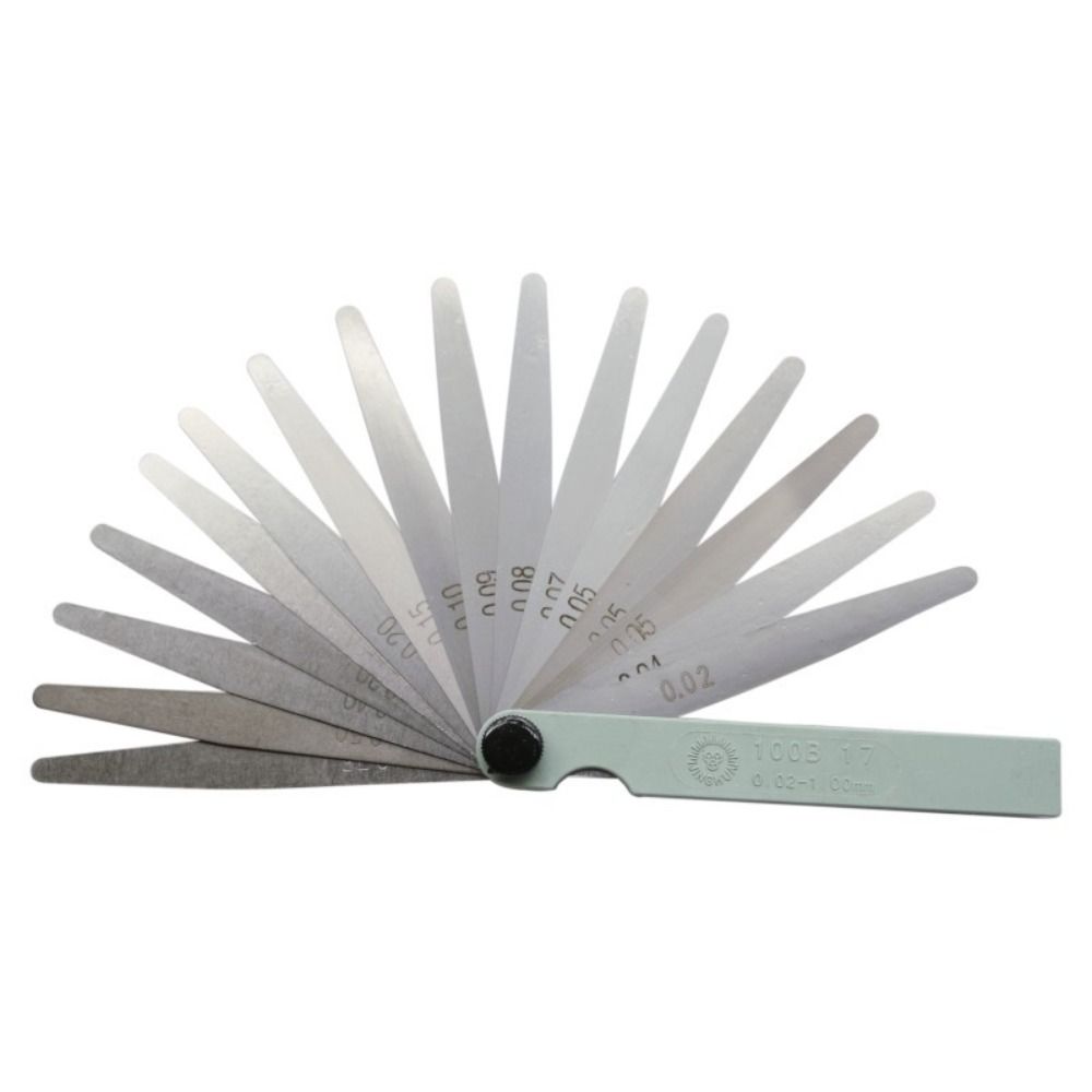 Metal 17 Blades Feeler Gauge 0.02-1.00mm Measurment Tool  For Engine Valve Adjustment