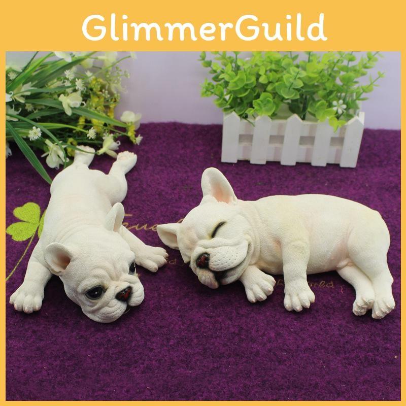 French Bulldog Simulated Model Tabletop Figurine Micro Decoration Landscape