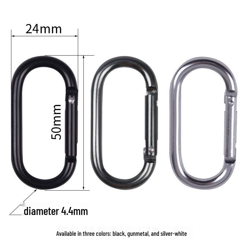 Solid Aluminum Quick Release U-Shaped Backpack Carabiner Hook