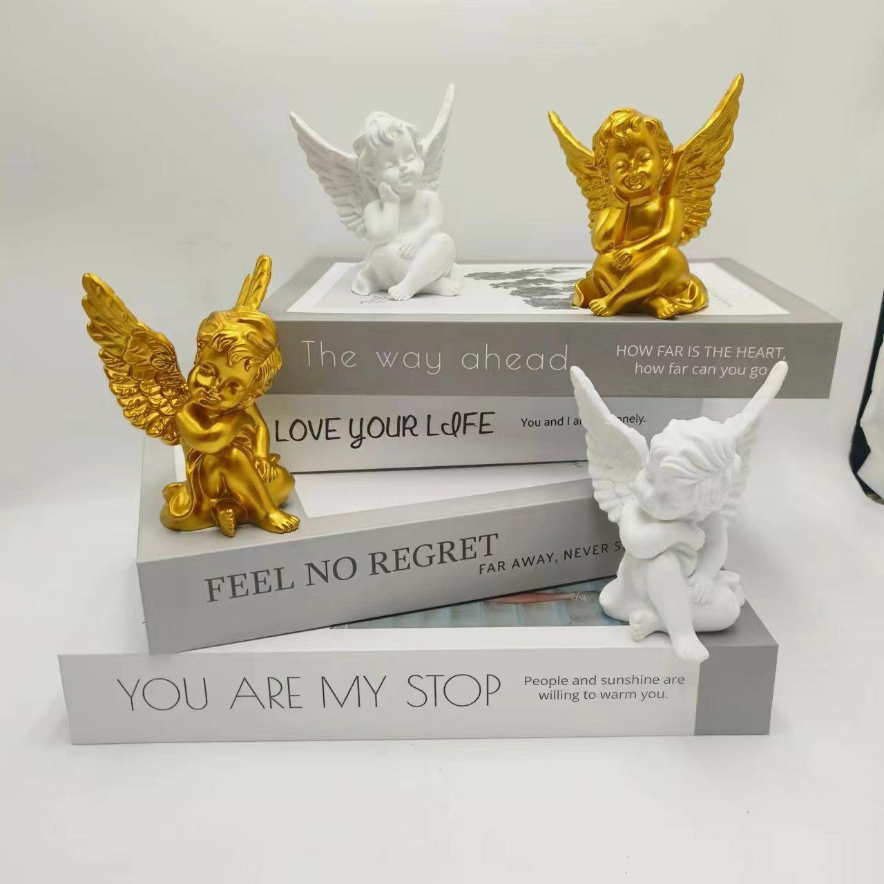 

Charming Resin Angel Ornaments - Cute French Wedding or Home Decor Gifts