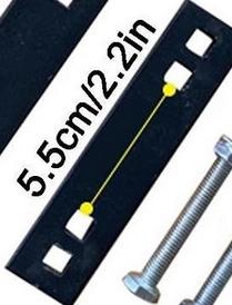 Car Awning Mounting Hardware Bracket Kit Universal Fit , Black Professional for Outdoor Camping