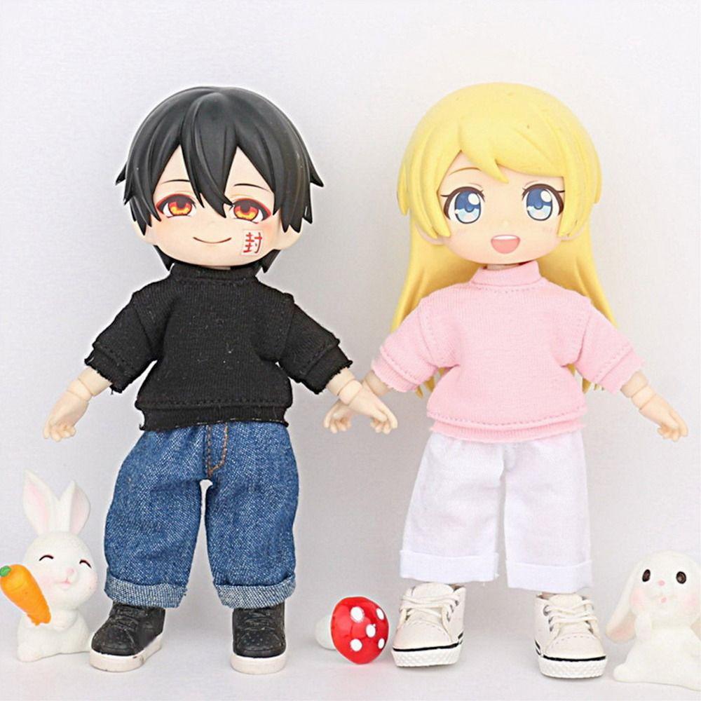 Ob11 Doll Clothes White Shirt Casual Wear T-shirt Tops Leggings For 1/12Bjd Dolls Accessories Obitsu11 Clothes Kids Toys