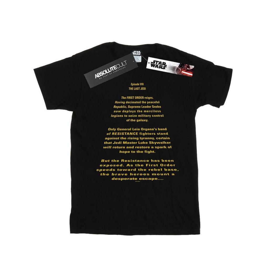 Star Wars Mens The Last Jedi Opening Crawl T-Shirt