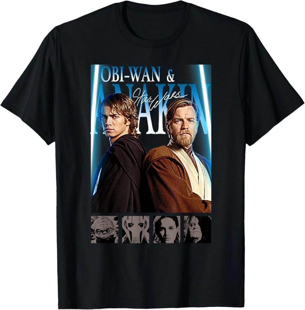 Star Wars Classic Obi-Wan & Anakin Group Shot Poster T-Shirt New XXXXL