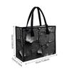 Cracked Pattern Tote Bag Large Capacity Daily Shoulder Handbag for Casual Commute